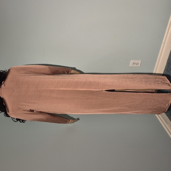 Brown Slinky Duster Kimono - Picture 3 of 16